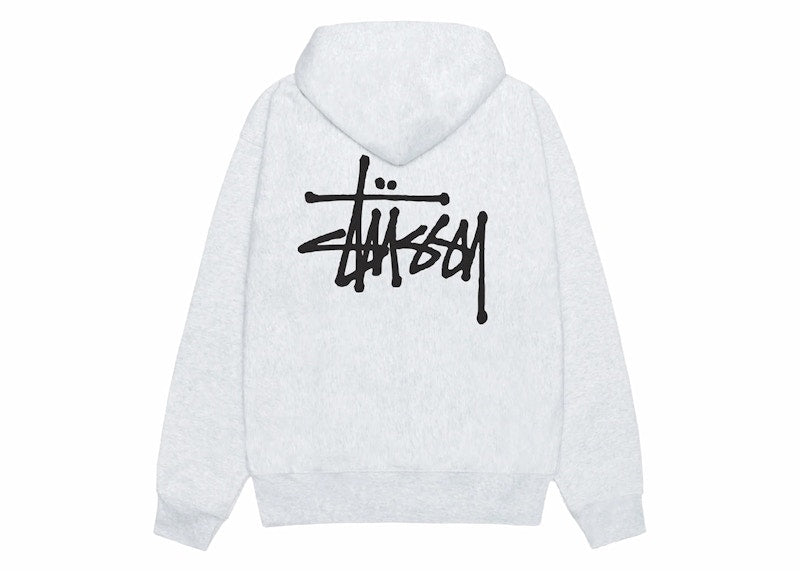 Stussy Basic Stussy Zip Hoodie Ash Heather