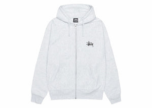 Stussy Basic Stussy Zip Hoodie Ash Heather