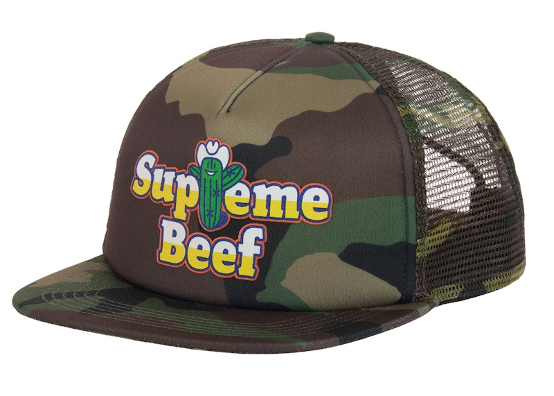Supreme Beef Mesh Back 5-Panel Woodland Camo