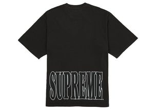 Supreme Cracked Stretch S/S Top Washed Black