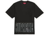 Supreme Cracked Stretch S/S Top Washed Black