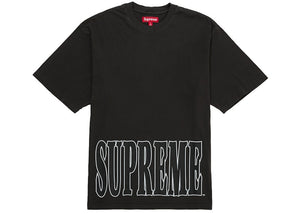 Supreme Cracked Stretch S/S Top Washed Black
