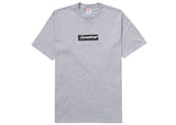 Supreme Futura Box Logo Tee Heather Grey