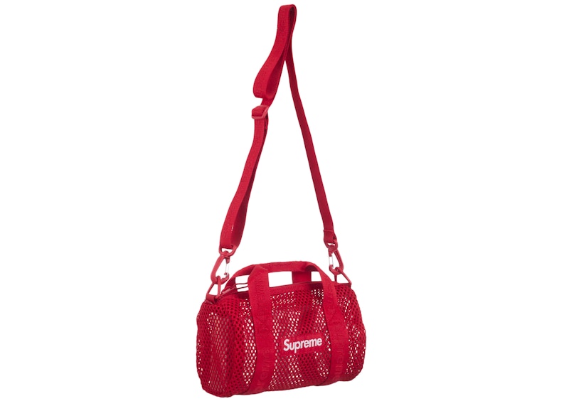 Supreme Mesh Mini Duffle Bag (SS25) Red