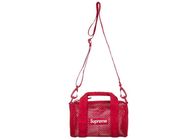 Supreme Mesh Mini Duffle Bag (SS25) Red