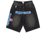 Supreme Mitchell & Ness Washington Bullets Baggy Denim Short Black