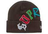 Supreme New Era Arc Beanie Brown
