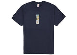 Supreme Prayer Card Box Logo Tee Navy