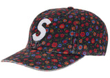Supreme Washed Canvas S Logo 6-Panel Hat (FW26) Floral Multicolor