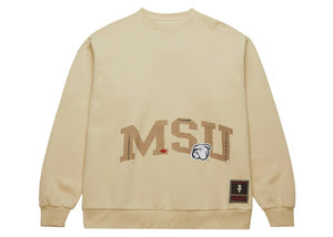 Travis Scott x Mitchell & Ness Mississippi State Bulldogs Pullover Sweatshirt Tan