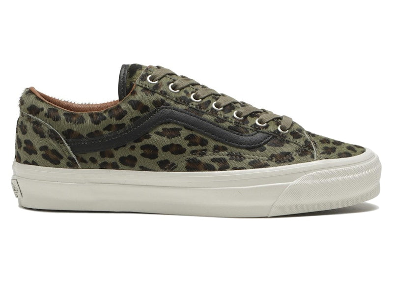 Vans Premium Old Skool 36 Pony Cheetah Olive
