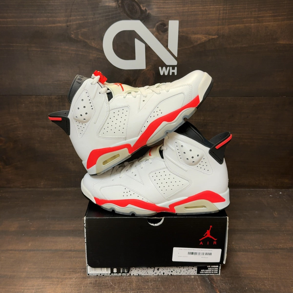 Jordan 6 Retro Infrared White (2014) - Image 1