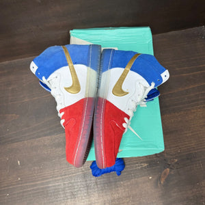 Nike SB Dunk High Tricolor (USA) Size 9.5 (Pre-Owned) - side