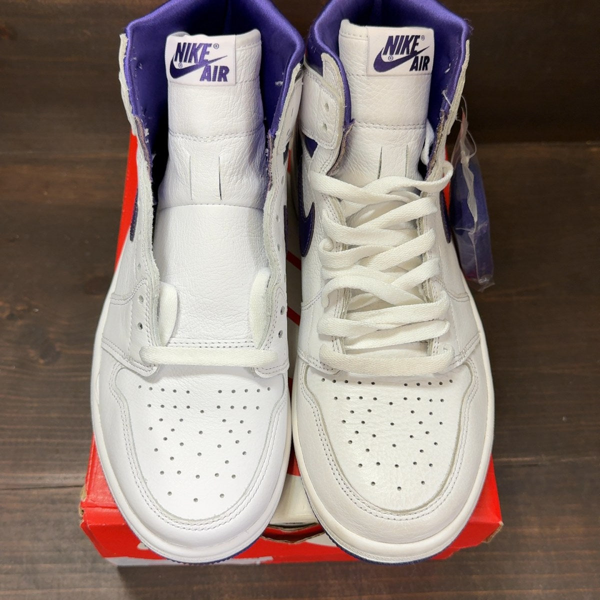 Jordan 1 Retro High Court Purple (Women's) Size 9W (Pre-Owned) - Image 3