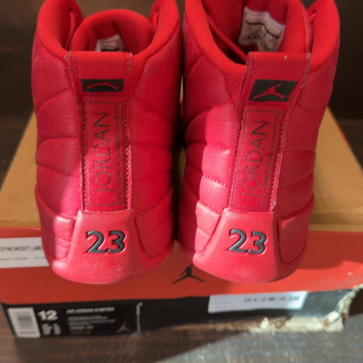 Jordan 12 Retro Gym Red (2018) Size 12 (Pre-Owned) - aux
