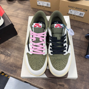 Jordan 1 Retro Low OG SP Travis Scott Medium Olive Size 10 (Pre-Owned)