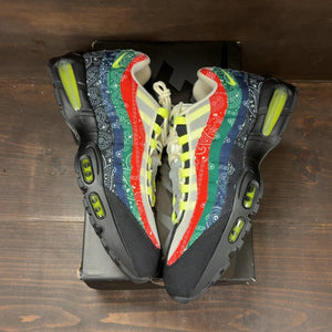 Nike Air Max 95 OG Big Bubble Neon Paisley Bandana Size 15 (Pre-Owned) - back