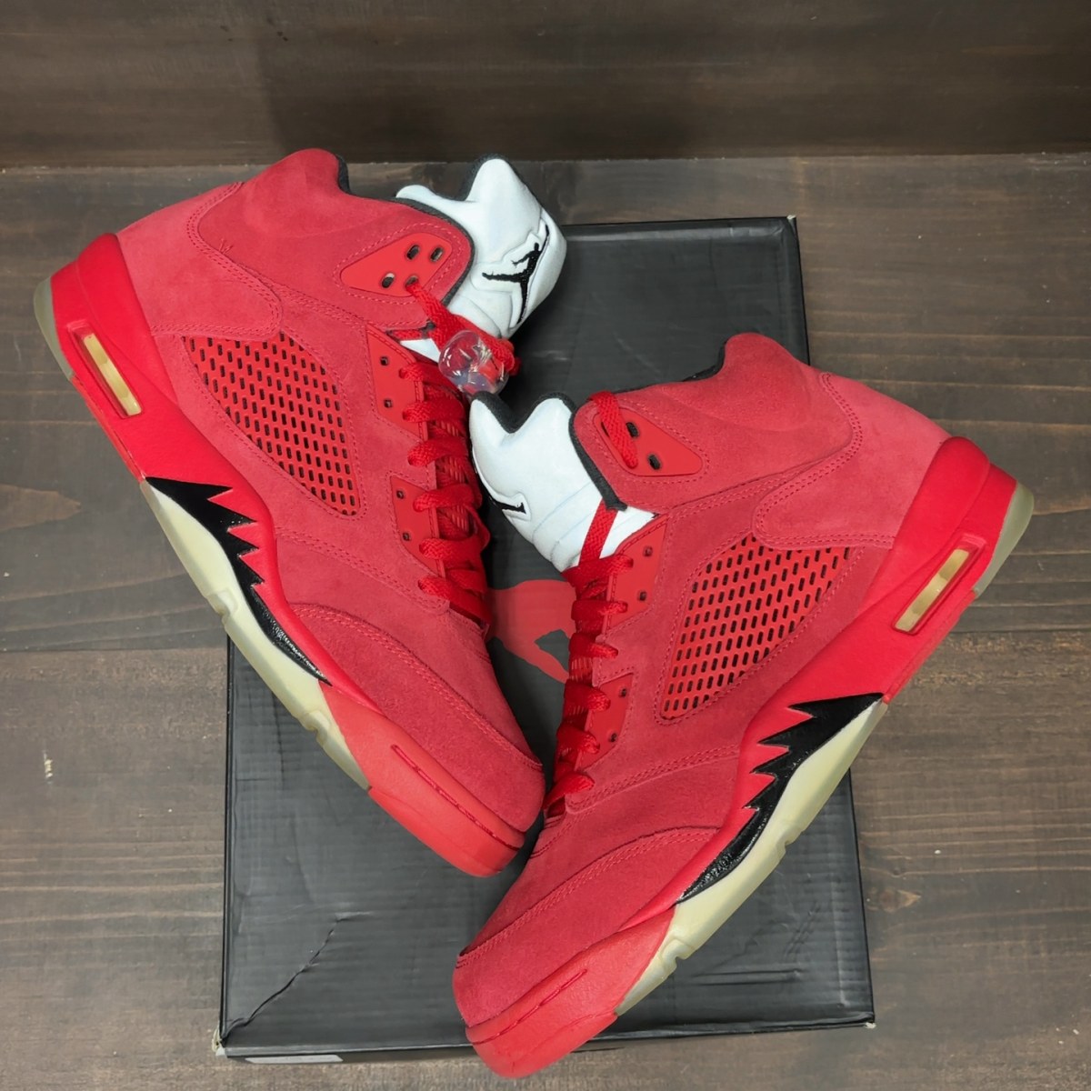 Jordan 5 Retro Red Suede - Image 2