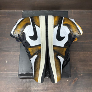 Jordan 1 Mid SE Orange Wear Away Size 10 (Pre-Owned) - tag