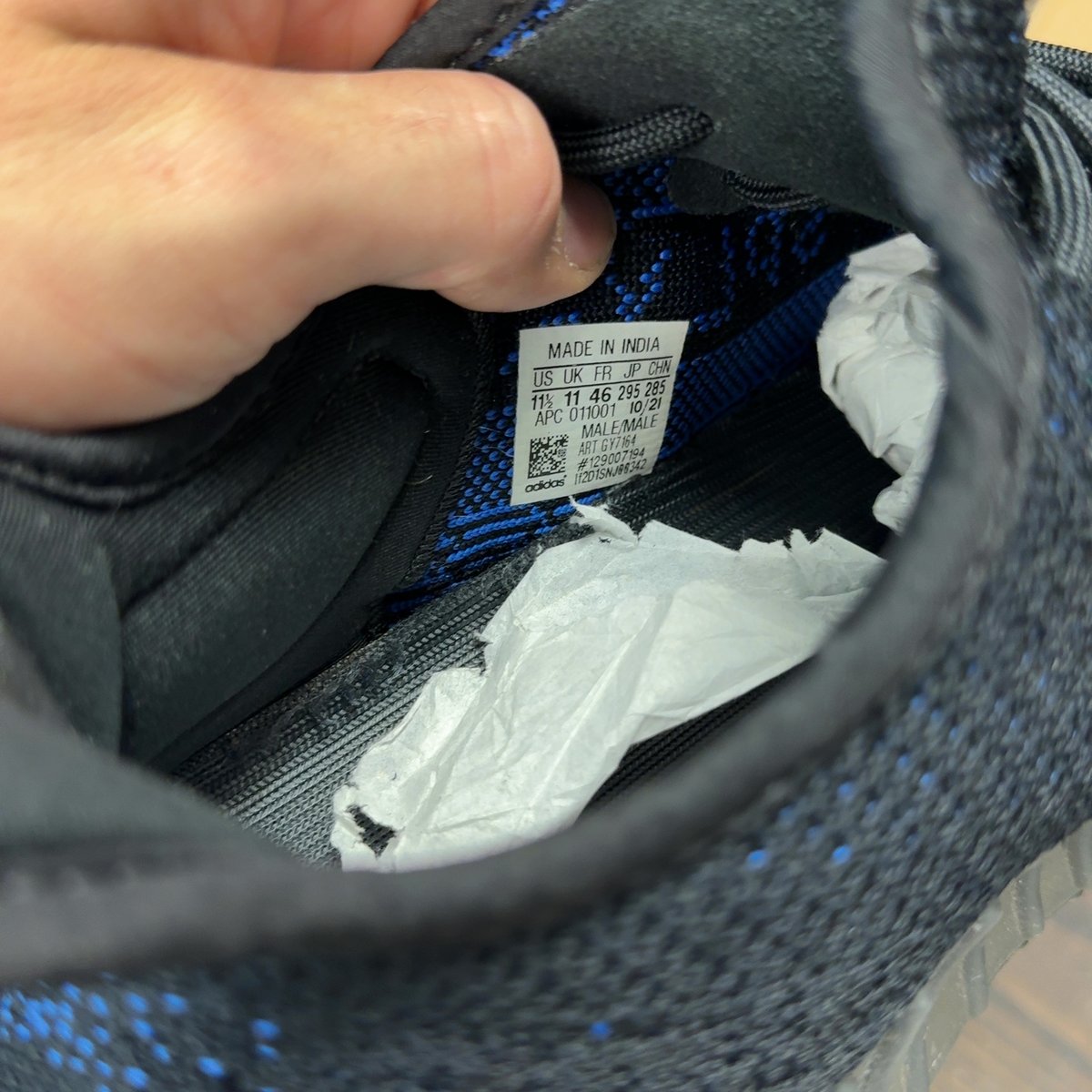 adidas Yeezy Boost 350 V2 Dazzling Blue Size 11.5 (Pre-Owned) - aux