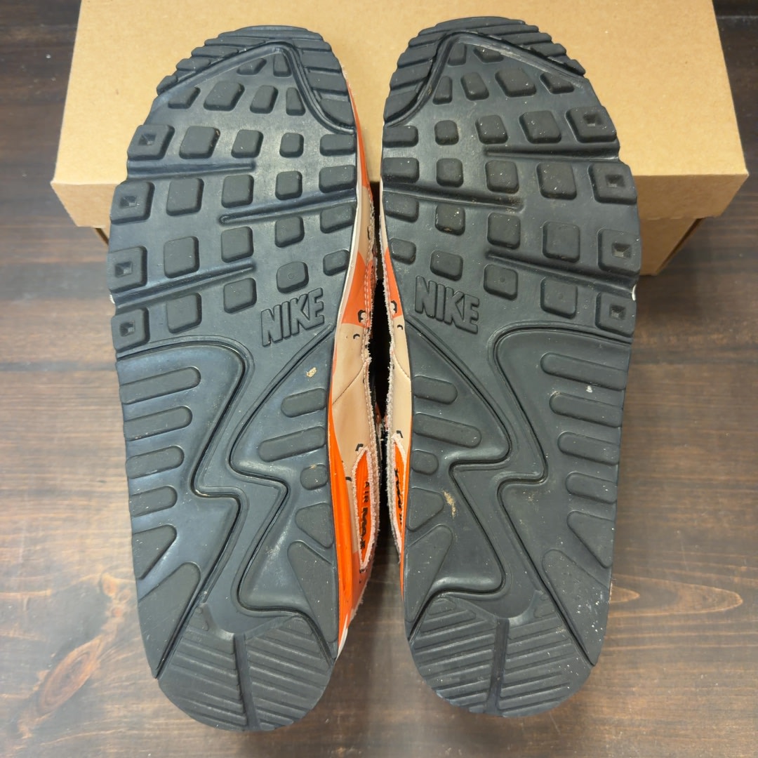 Nike Air Max 90 Premium Bio Beige Safety Orange Camo Size 13 (Pre-Owned) - Image 7