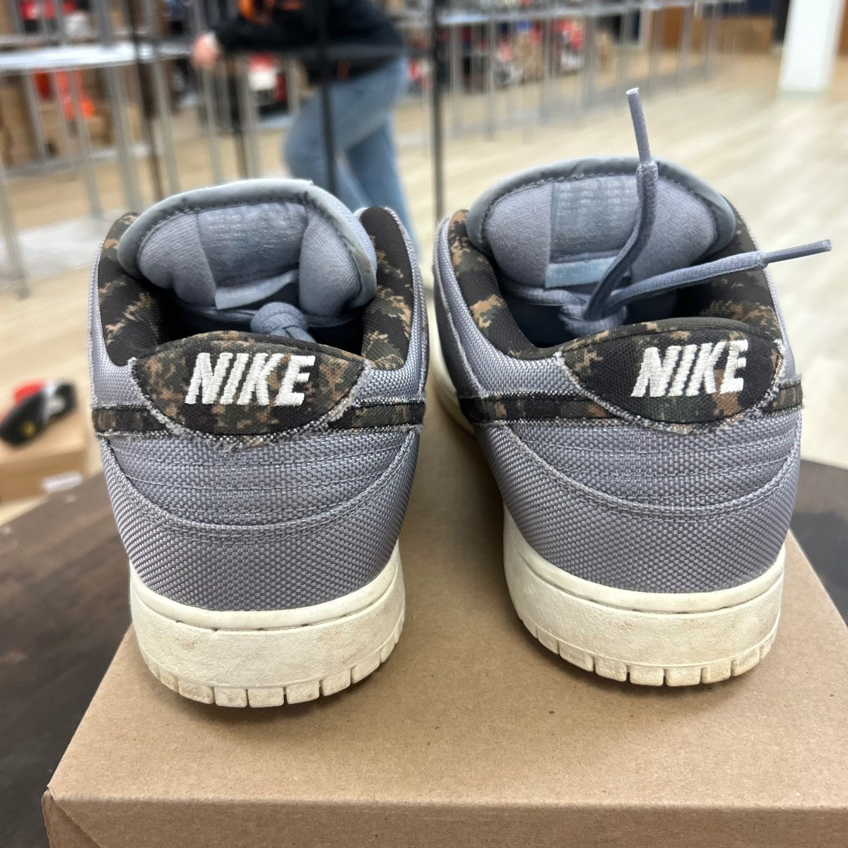 Nike SB Dunk Low Wolf Grey Digi Camo Size 11 (Pre-Owned) - Image 5