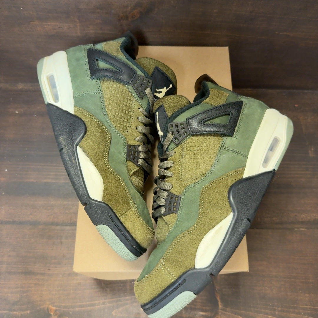 Jordan 4 Retro SE Craft Medium Olive Size 10.5 (Pre-Owned) - Image 2