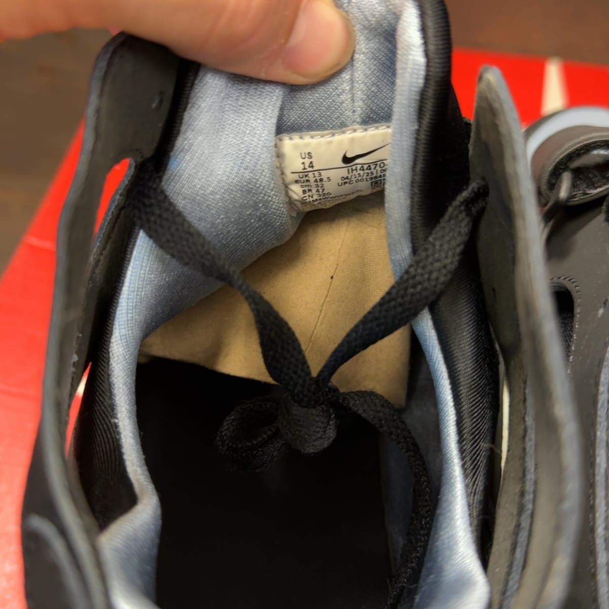 Nike Air Trainer Huarache Cool Blue Black Size 14 (Pre-Owned) - aux