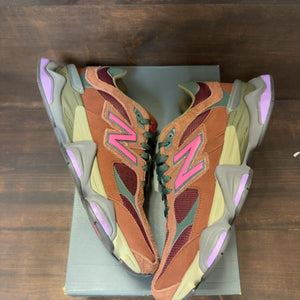 New Balance 9060 Rich Oak Burgundy - Image 2