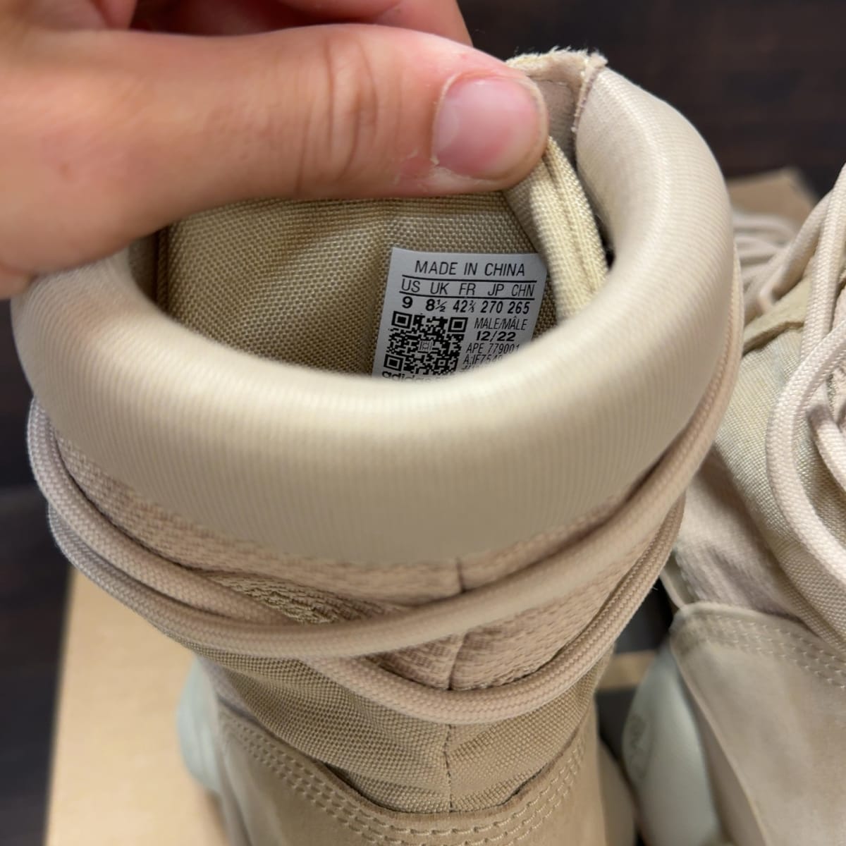 adidas Yeezy 500 High Tactical Boot Sand Size 9 (Pre-Owned) - aux