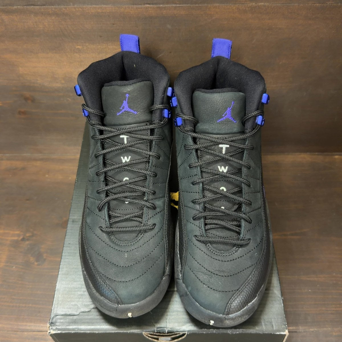 Jordan 12 Retro Black Dark Concord (GS) - Image 3