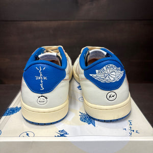 Jordan 1 Retro Low OG SP Fragment x Travis Scott Sail Military Blue Size 10.5 (Pre-Owned) - Image 5