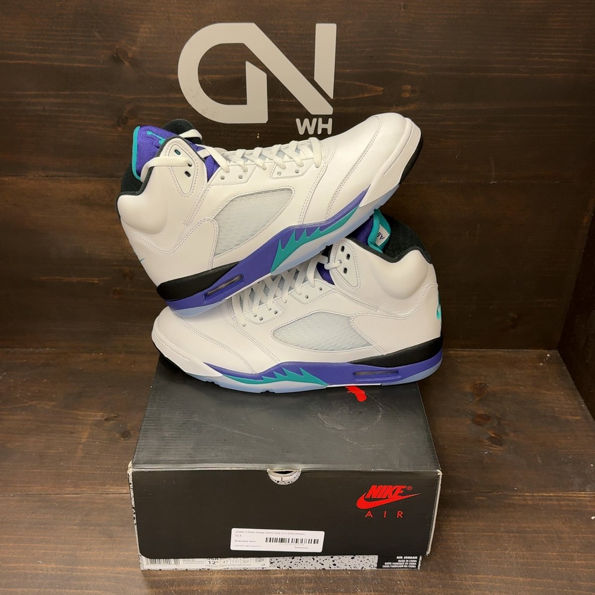 Jordan 5 Retro Grape (2025) Size 12.5 (Pre-Owned) - front
