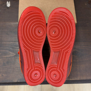 Nike Air Force 1 Low Patent Leather Dark Team Red Safety Orange Size 7.5 (Pre-Owned) - Image 8
