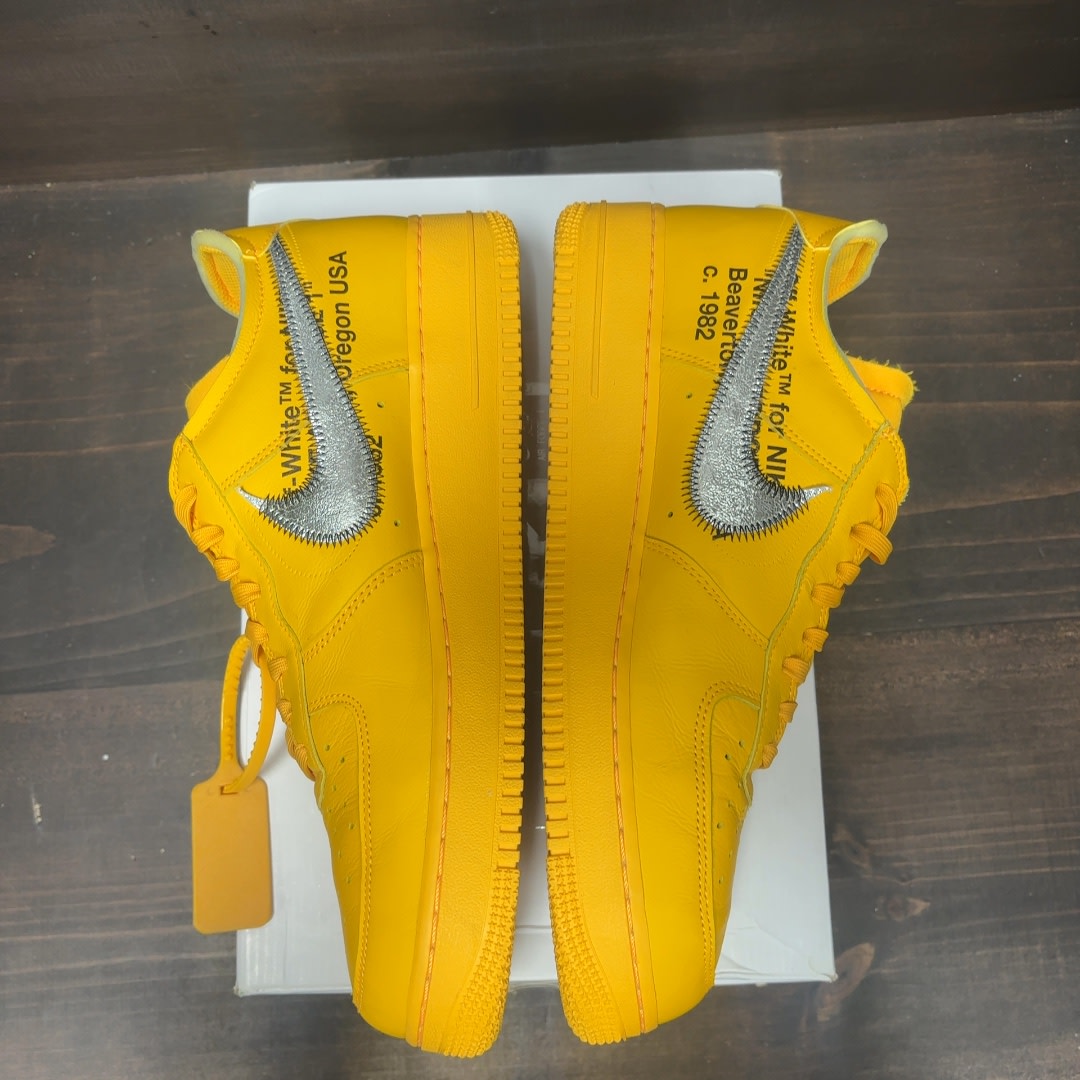 Nike Air Force 1 Low Off-White ICA University Gold - Image 4