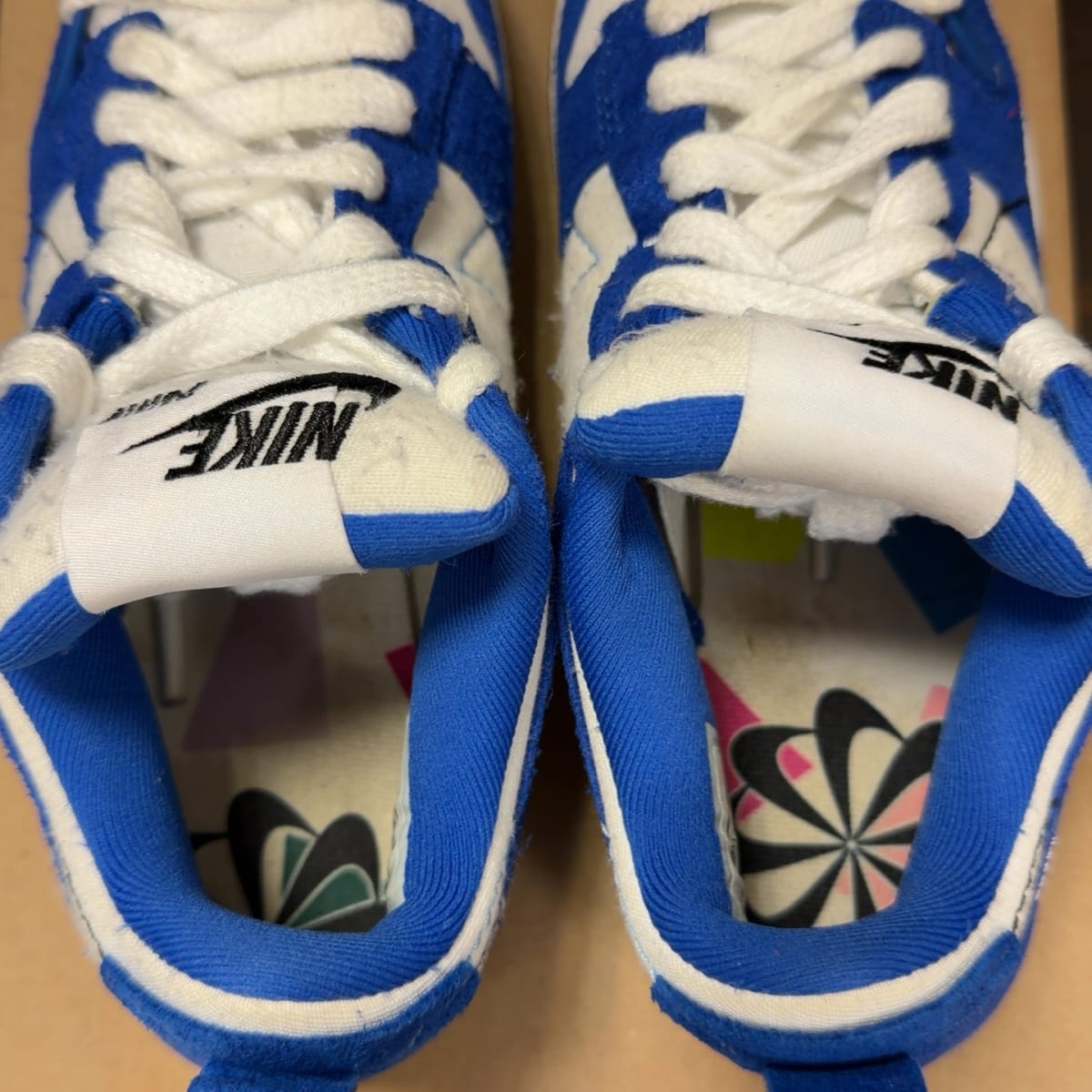Nike Dunk Low Disrupt 2 White University Blue (Women's) Size 6W (Pre-Owned) - aux
