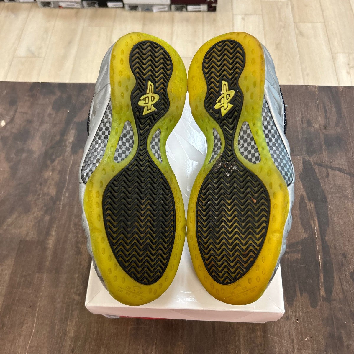 Nike Air Foamposite One Silver Volt Camo - Image 5