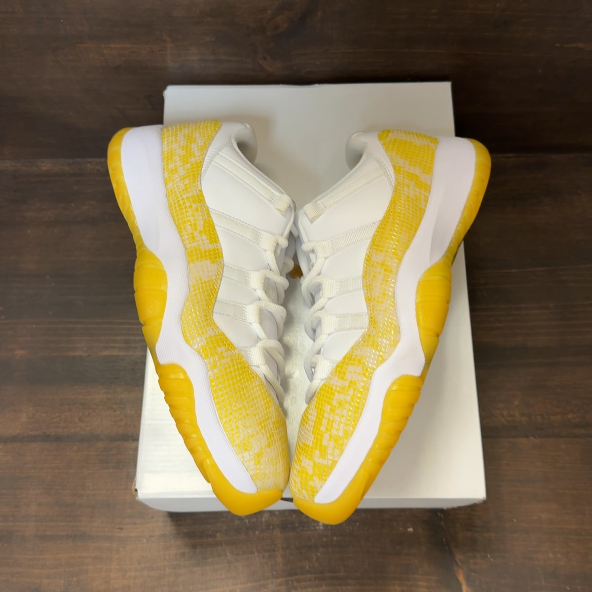Jordan 11 Retro Low Yellow Snakeskin (Women's) - Image 2