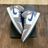 Jordan 1 Mid True Blue Cement (GS) - Image 1