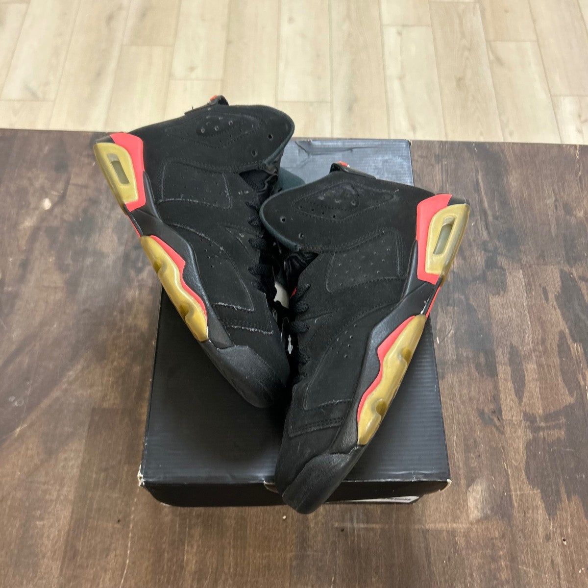 Jordan 6 Retro Infrared Black (2014) (GS) - Image 1