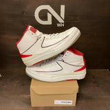 Jordan 2 Retro White Red (2014) Size 12 (Pre-Owned) - Image 1