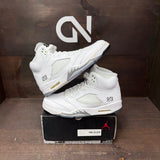 Jordan 5 Retro Metallic White (2015) Size 10.5 (Pre-Owned) - front