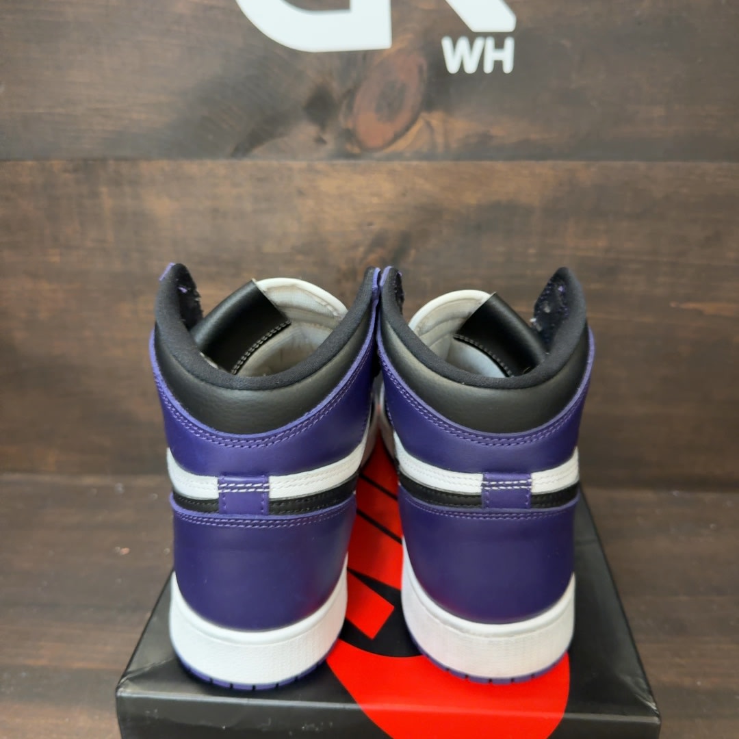 Jordan 1 Retro High Court Purple White (GS) - Image 4