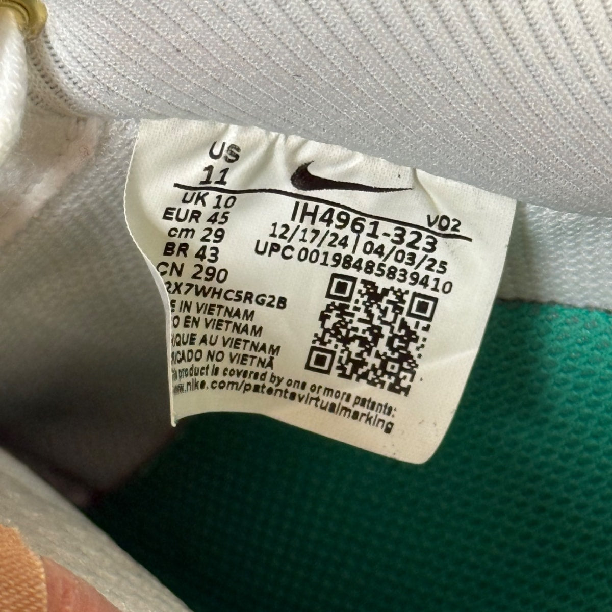 Nike Air Force 1 Low '07 LV8 Fir Stadium Green Size 11 (Pre-Owned) - Image 8