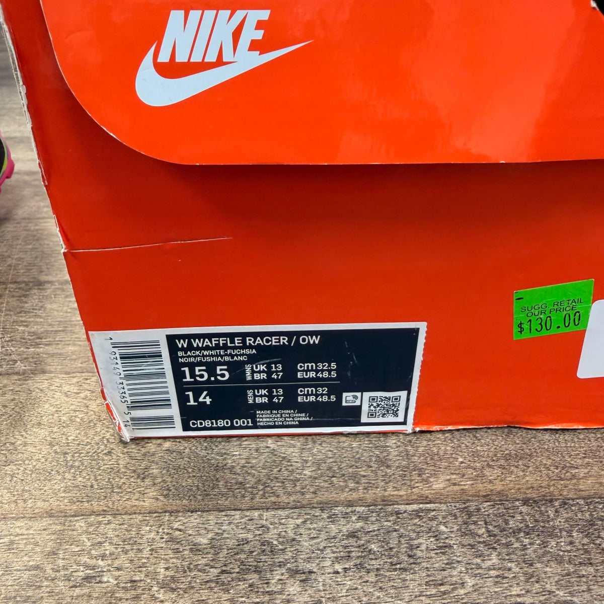 Nike Waffle Racer Off-White Black (Women's) Size 15.5W (Pre-Owned) - Image 6