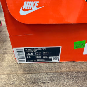 Nike Waffle Racer Off-White Black (Women's) Size 15.5W (Pre-Owned) - Image 6