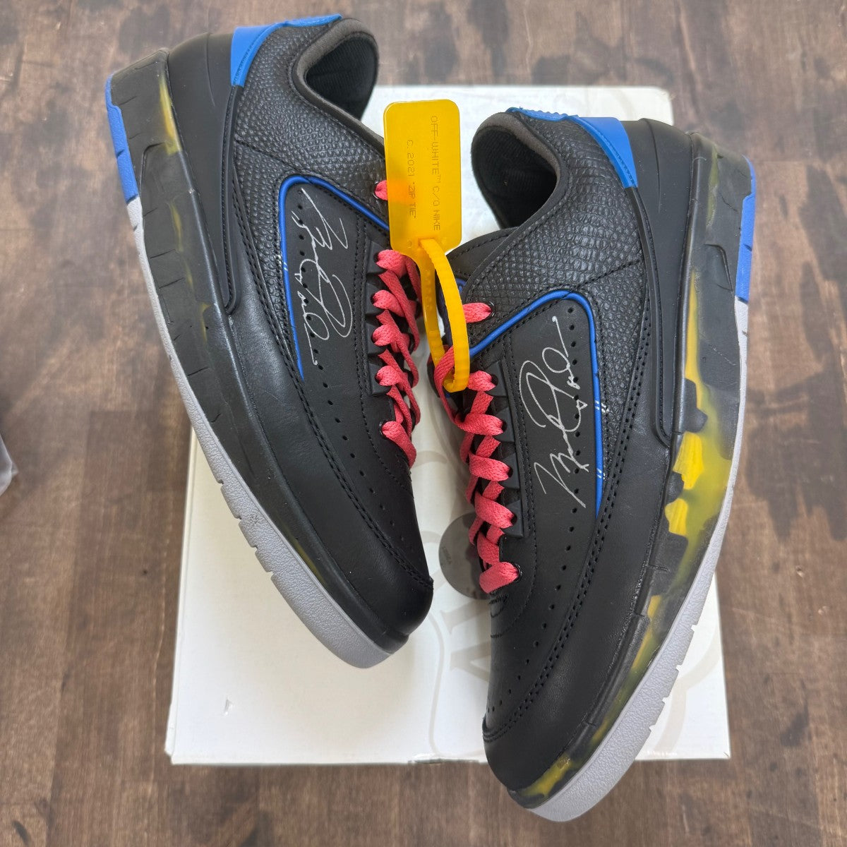 Jordan 2 Retro Low SP Off-White Black Blue - Image 1