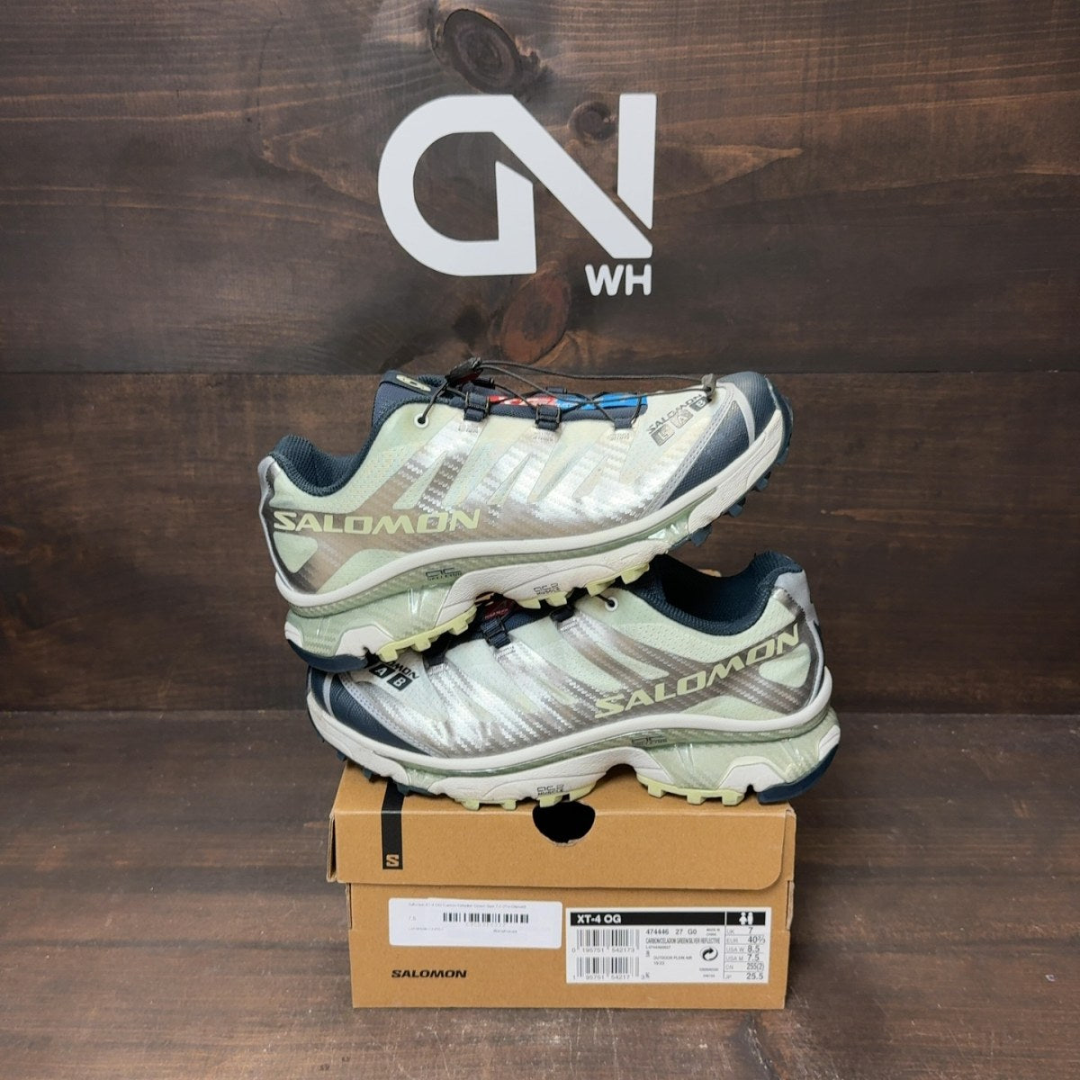 Salomon XT-4 OG Carbon Celadon Green Size 7.5 (Pre-Owned) - Image 1
