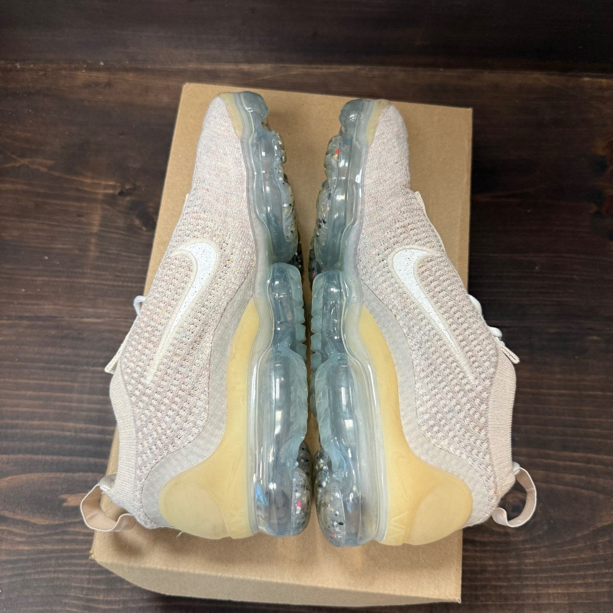 Nike Wmns Air VaporMax 2021 Flyknit 'Oatmeal' Size 9W (Pre-Owned) - Image 5