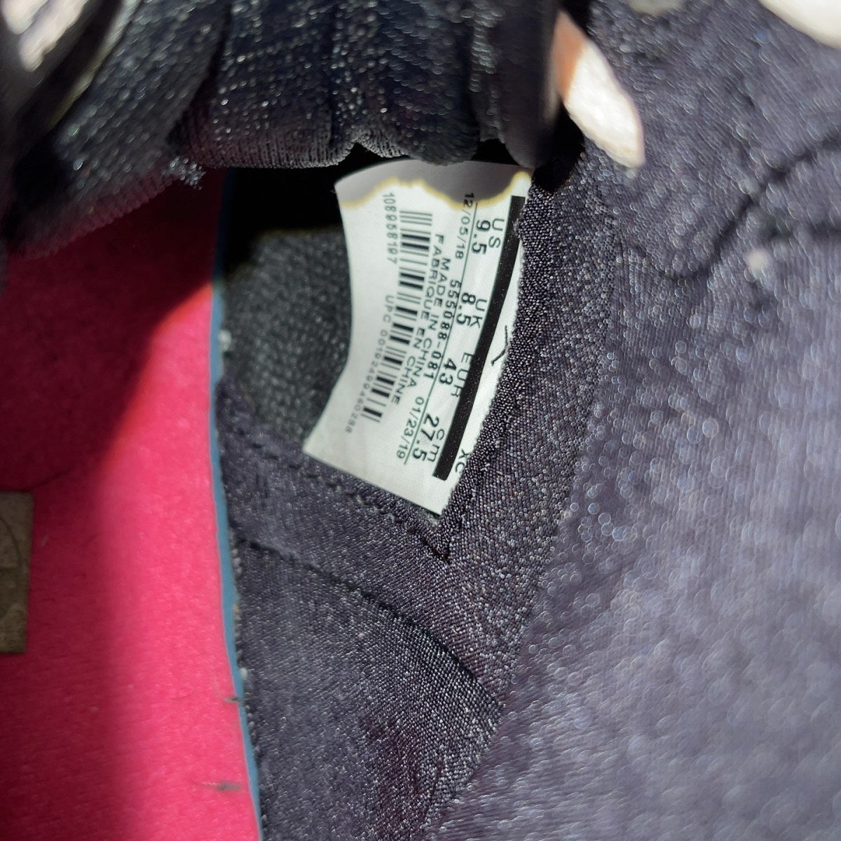 Jordan 1 Retro High Black Crimson Tint Size 9.5 (Pre-Owned) - Image 7